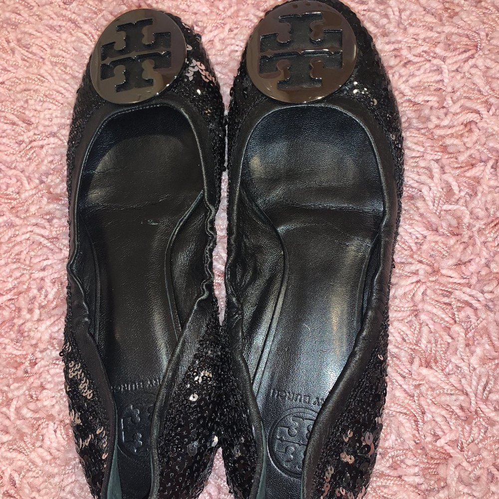 Sequin Tory Burch Flats